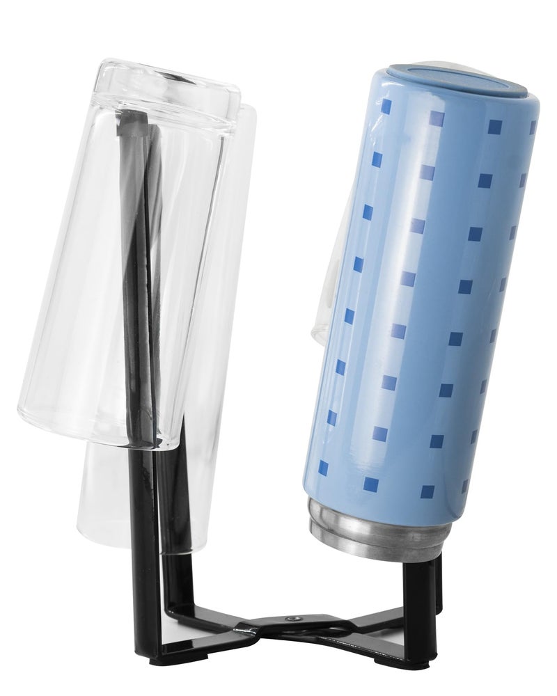 Mukkuri Kitchen Stand Holder, Plastic Bag Drying Rack, Multifunctional Countertop Cups Bottles Drying Rack for Plastic Bags, Bottles and Cups, Shelf Trash Bag - Image 1